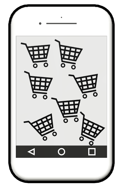 スマホ　ネットショッピング　爆買い